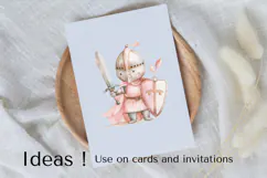 Adorable Medieval Knight PNG Clipart for Fantasy Designs Product Image 3
