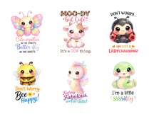 86 Cute Funny Animal Quotes PNG Bundle for Shirts and Mugs Product Image 10