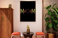 MOM Heartbeat T-Shirt Design | Happy Mother's Day Product Image 2
