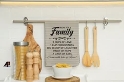 Recipe for Family Funny Quotes SVG PNG Product Image 2