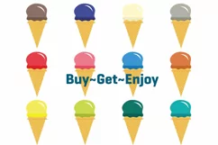 Ice Cream Clipart | Food clipart | Cute Summer Clipart Product Image 2