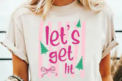 Let's Get Lit SVG | Funny Christmas SVG PNG | Christmas SVG Product Image 2