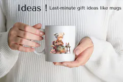 Cozy Grandma Clipart PNG for Nostalgic and Cute Designs Product Image 2