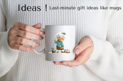 Quirky Grandma Cleaning Clipart PNG Funny Housekeeping Product Image 2
