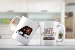 Lazy Sundays are my Valentine SVG PNG Product Image 5
