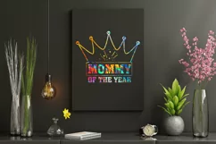 Mommy Of The Year | Mother's Day Sublimation SVG EPS PNG Product Image 3