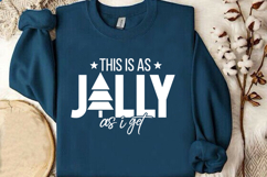Funny Christmas SVG - Pink Jolly Christmas SVG Design Product Image 3