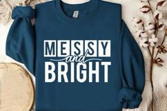 Messy And Bright SVG | Funny Christmas SVG Design Product Image 3