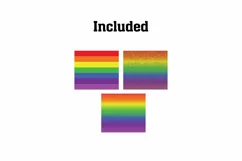 Rainbow 20 Oz & 30 Oz Skinny Sublimation Tumbler Wrap Product Image 3