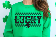St Patrick's Day SVG | Typography T Shirt Design | Lucky SVG Product Image 1