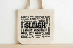 Sleigh My Name SVG | Funny Christmas PNG Design |SVG Cutfile Product Image 4
