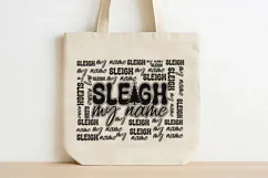 Sleigh My Name SVG | Funny Christmas PNG Design |SVG Cutfile Product Image 4