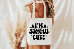 I'm Snow Cute | Funny Christmas PNG | Pink Snow SVG Design Product Image 4