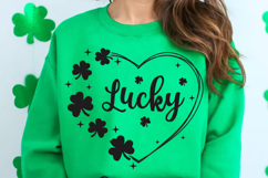 Lucky Heart SVG | St Patricks Day T Shirt Design Product Image 4