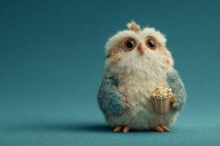 Cute Chicken And Pop Corn Wallpaper 04 Product Image 1