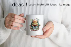Grandma Reading Clipart PNG, Elderly Woman Illustration Product Image 2