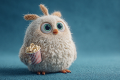 Cute Chicken And Pop Corn Wallpaper 05 Product Image 1