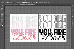 Self Love Quote PNG SVG Design - You Are Best Product Image 5
