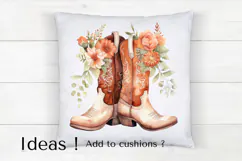 Floral Cowboy Boots Western Wedding PNG Clipart Product Image 4