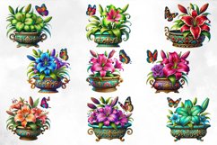 Watercolor Lily Clipart Bundle Product Image 4
