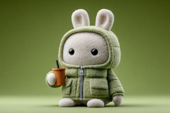 Cute Rabbit Tea Coffee Break Tumbler Wallpaper 08 Product Image 1