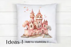 Fairy Tale Castle Clipart PNG, Pink Princess Castle Art Product Image 4
