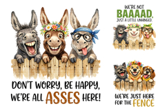 Funny Peeking Animal Sublimation PNG Product Image 1