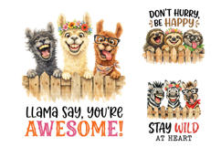 Funny Peeking Animal Sublimation PNG Product Image 3