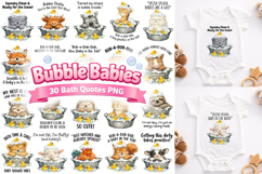 Baby Shower Animal Bath Clipart PNG Product Image 1