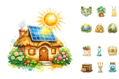 Eco Friendly Earth Day Clipart PNG Product Image 2