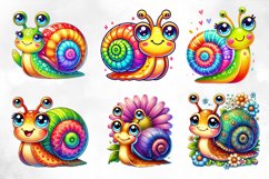 Cute Snail Sublimation Clipart Product Image 4