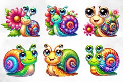 Cute Snail Sublimation Clipart Product Image 2
