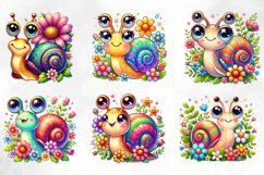 Cute Snail Sublimation Clipart Product Image 3