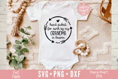 Hand Picked For Earth By My Grandma In Heaven SVG Product Image 1