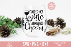 Fueled By Wine And Christmas Cheer SVG / Wine SVG Product Image 1