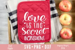 Love Is The Secret Ingredient SVG / Pot Holder SVG Product Image 1