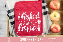Whisked With Love SVG / Pot Holder SVG / Valentine SVG Product Image 1