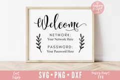 Wifi Password SVG / Welcome To Our Home SVG / Sign Making Product Image 2