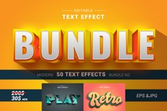 Editable Text Effects Bundle for Illustrator. Vector files Product Image 1
