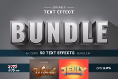 Editable Text Effects Bundle for Illustrator. Vector files Product Image 1