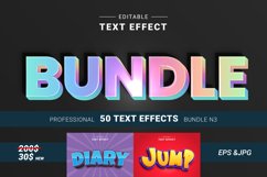 Editable Text Effects Bundle for Illustrator. Vector files Product Image 1