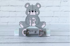 Happy 1st Birthday Money Holder SVG, Teddy Bear SVG, Product Image 2