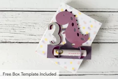 Happy 3rd Birthday Money Holder SVG, Age 3 Dinosaur Product Image 3