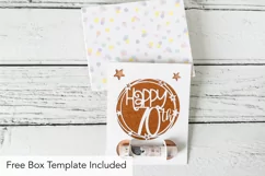 Happy 70th Birthday Money Holder SVG with Stars Product Image 2