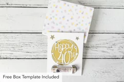 Happy 40th Birthday Money Holder SVG with Stars Product Image 2