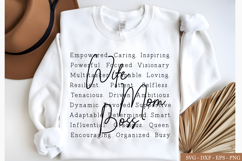 Wife Mom Boss words png svg, Wife Mom Boss sublimation png Product Image 1