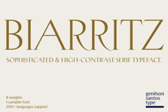 Biarritz – Sophisticated &amp; High-Contrast Serif Typeface