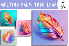 Colored palm tree leaf Product Image 1