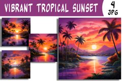 vibrant tropical sunset Product Image 1