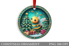 Christmas Bee Christmas Ornament. Christmas Ornament Design Product Image 1
